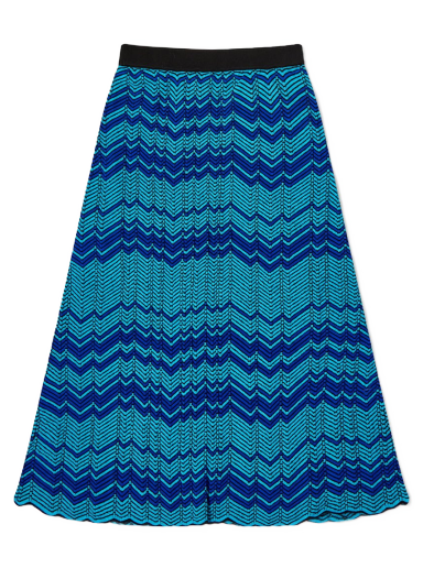 Hame Wales Bonner Palm Knit Skirt Sininen | WS23KN44-KN10-750