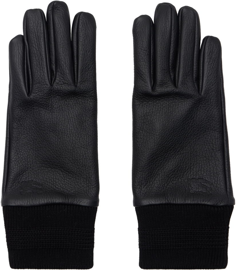 Käsineet Burberry Leather Gloves Musta | 8095571