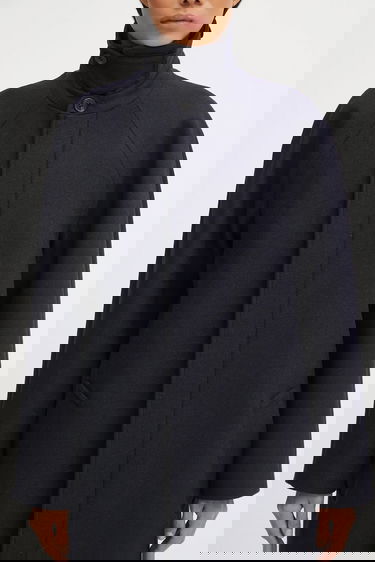 Takit A.P.C. Long Wool Blend Coat Gaia Tummansininen | WVBEB.F01533, 3