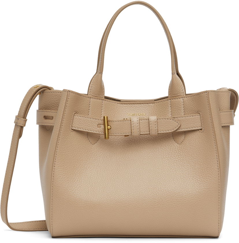 Käsilaukku Tom Ford Tom Ford Audrey Small Grain Leather Bag Beige | L1885-LCL429X