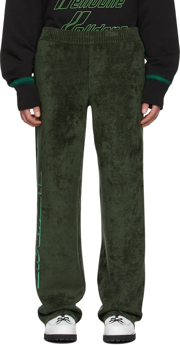 Verryttelyhousut We11done Viscose Lounge Pants Vihreä | WD-KP1-22-626-U-KK