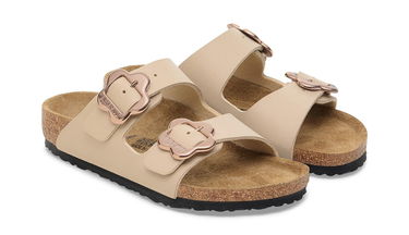 Tennarit ja kengät Birkenstock Arizona Flower Buckle Birko-Flor Regular Fit Sandals Beige | 1030439, 3