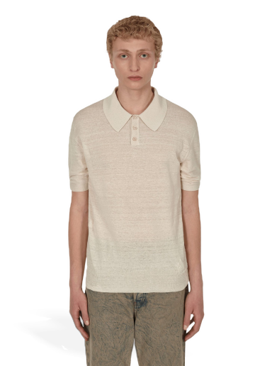 Poolopaita Maison Margiela Linen Polo Shirt Beige | S50GL0040S17990 102F