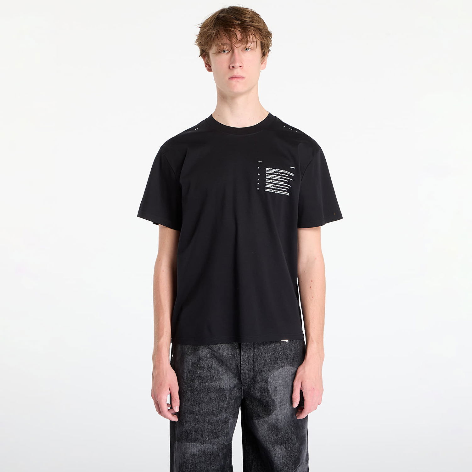T-paita HELIOT EMIL Photon T-Shirt Black Musta | AW25_M_09_150_BLK01, 0