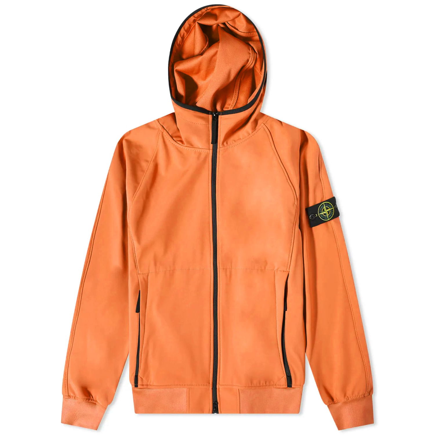 Tuulitakki Stone Island Light Soft Shell-R Hooded Jacket Oranssi | 781540927-V0073, 0
