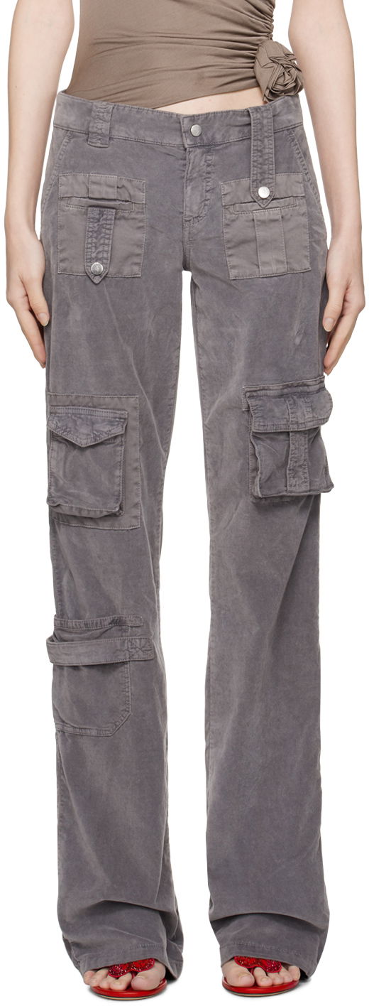Cargo housut Blumarine Cargo Pocket Trousers Harmaa | A322P101A