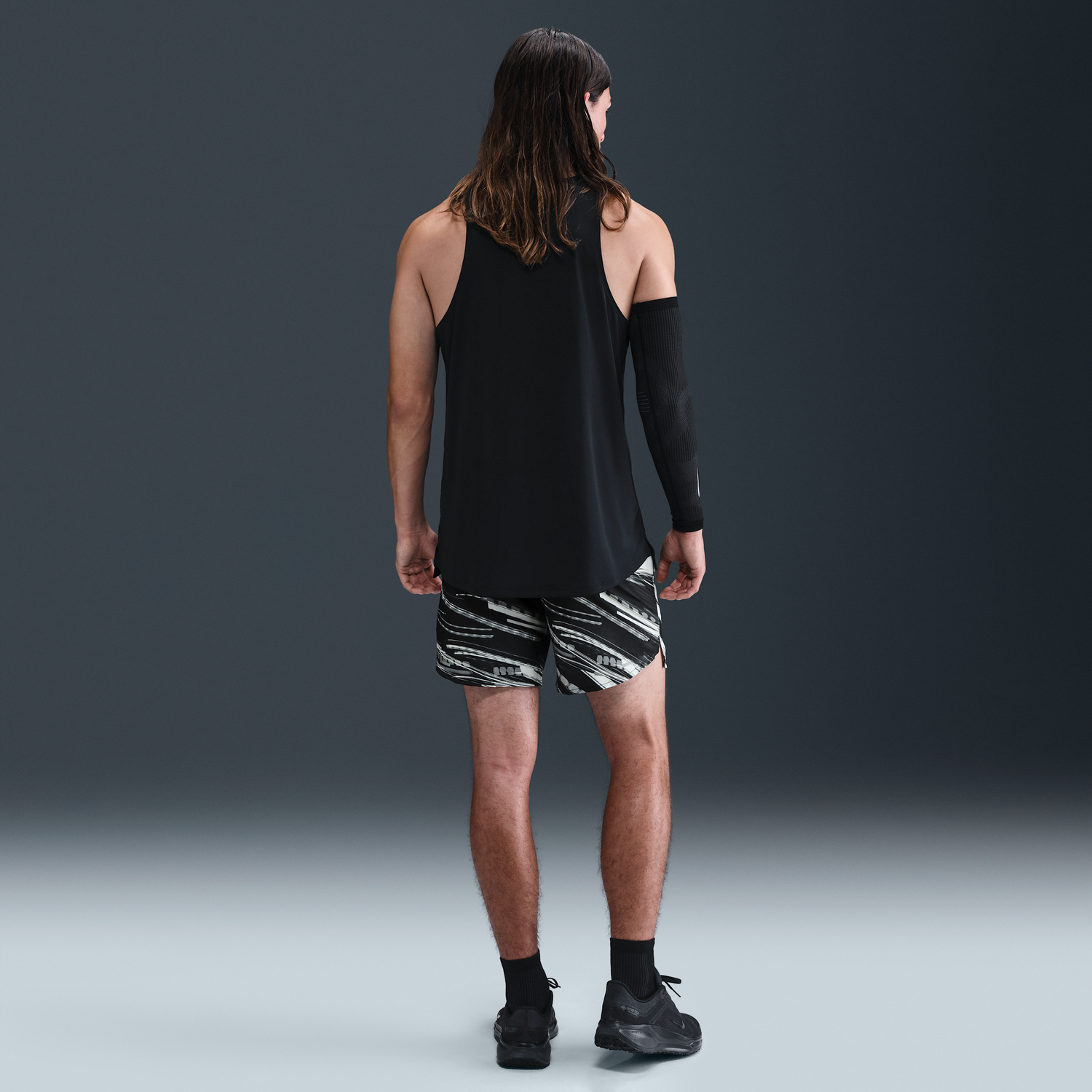 Shortsit Nike 7" Dri-FIT Stride Running Shorts with Liner Musta | IB7928-025, 1