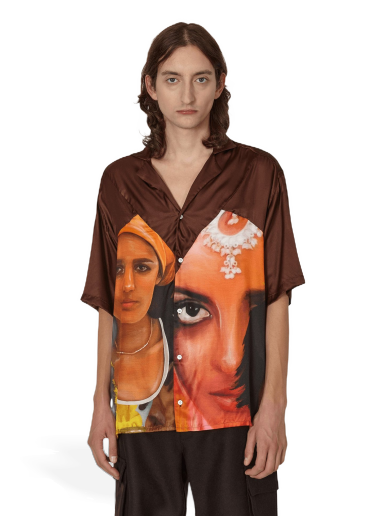 Paita Ahluwalia Lateo Shirt Ruskea | M-AHLU-TO010-AW22-FA40 WP