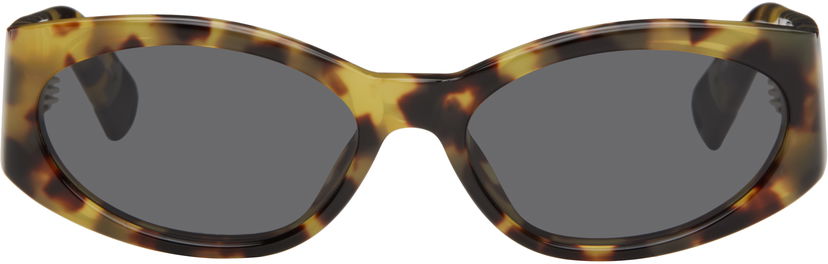 Aurinkolasit Jacquemus Tortoiseshell 'Ovalo' Sunglasses Ruskea | JAC4C9SUN