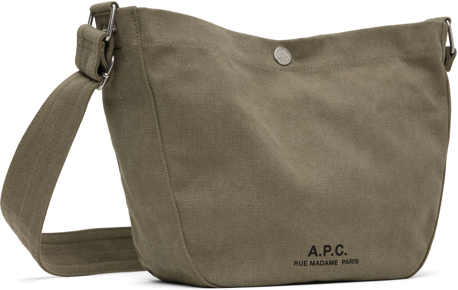 Olkalaukku A.P.C. A.P.C. Journal Small Canvas Crossbody Bag Vihreä | PSAJZ-M67010, 1