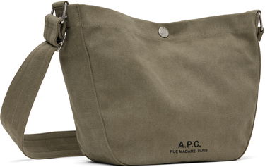 Olkalaukku A.P.C. A.P.C. Journal Small Canvas Crossbody Bag Vihreä | PSAJZ-M67010, 1