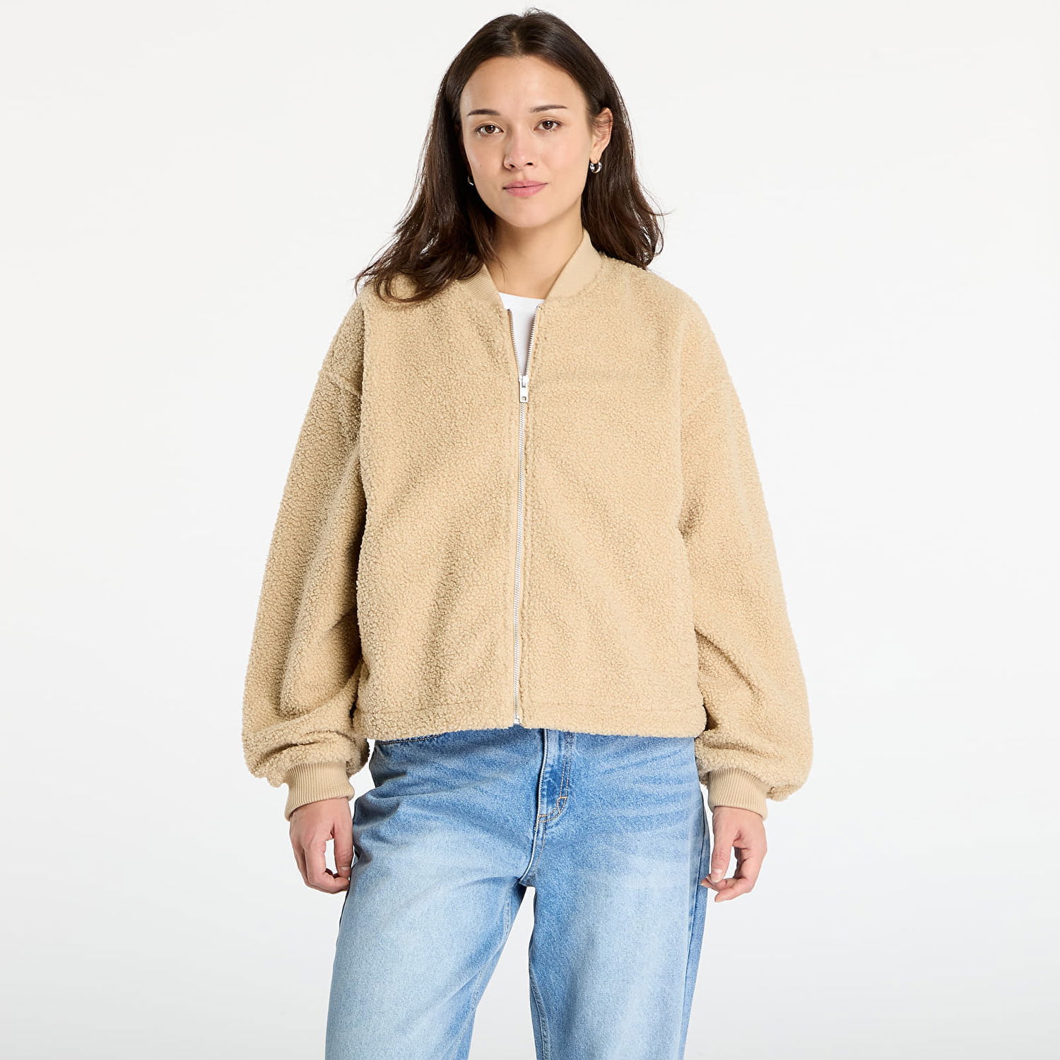Bomber-takki Urban Classics Union Structured Bomber Jacket Beige | TB8108-03738, 0