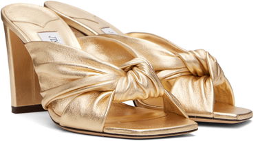 Asusteet Jimmy Choo Jimmy Choo Avenue 85 Heeled Mules Metallinen | AVENUE 85, 3