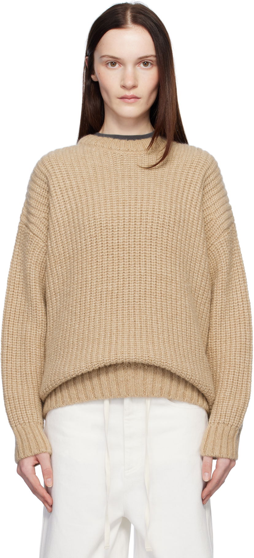 Villapaita Anine Bing ANINE BING Sydney Knit Sweater Beige | A-09-0277-220