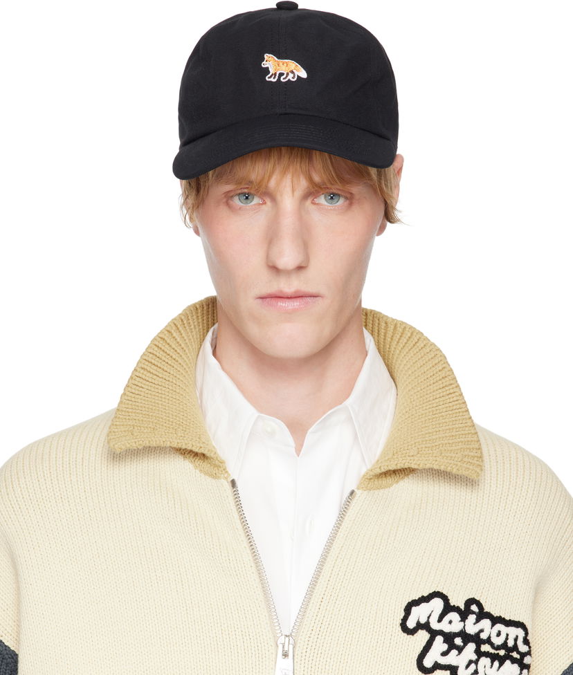 Korkki MAISON KITSUNÉ Maison Kitsuné Baby Fox Baseball Cap Musta | OW06109WB0026