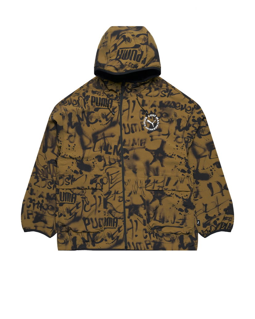 Tuulitakki Puma Lost Management Cities x Reversible Jacket Ruskea | 626565-40
