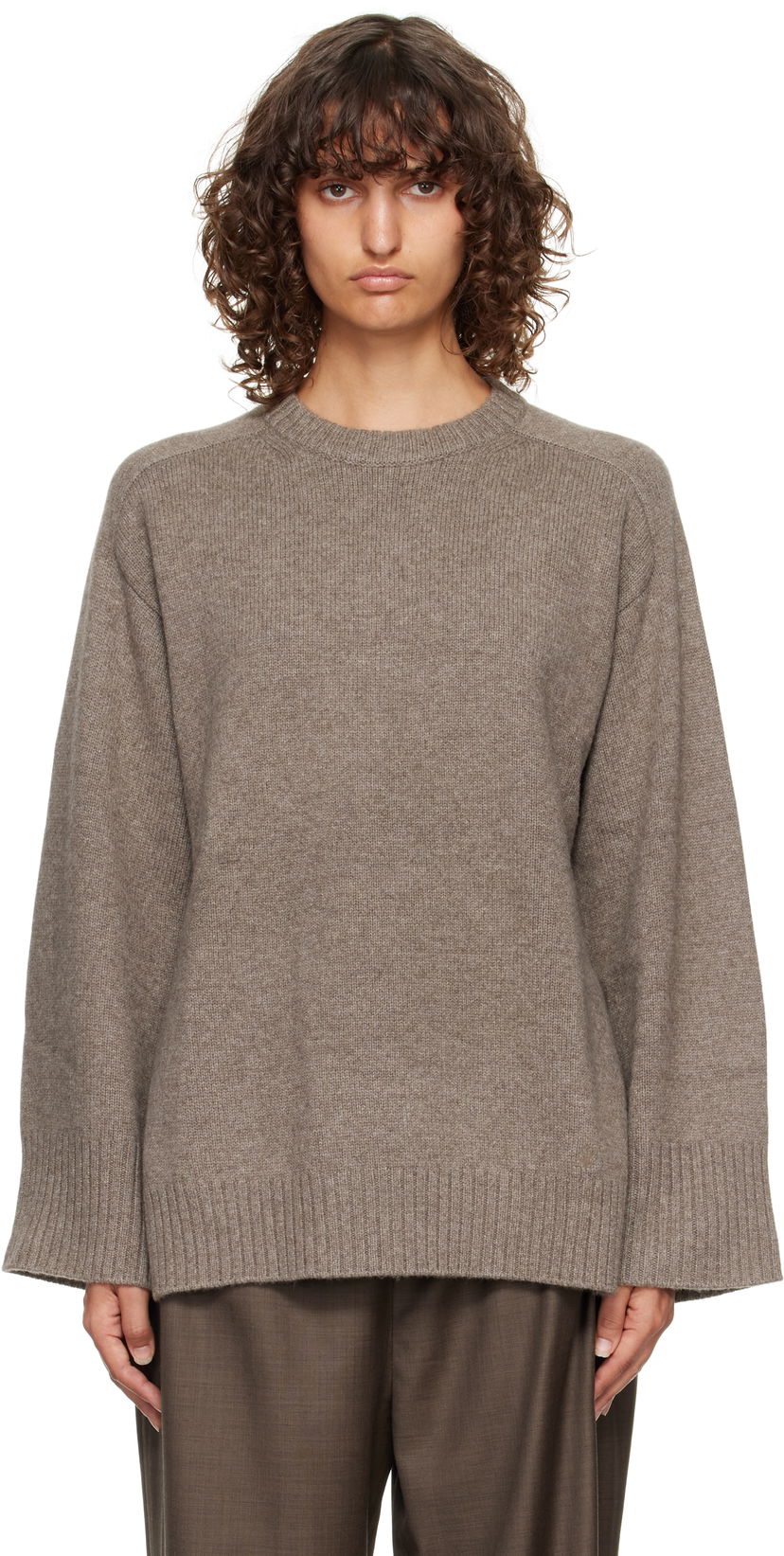 Villapaita Loulou de Saison Loulou de Saison Safi Cashmere Blend Sweater Ruskea | SAFI LDS