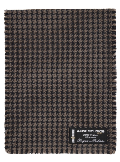 Huivi Acne Studios Houndstooth Scarf Harmaa | CA0264-