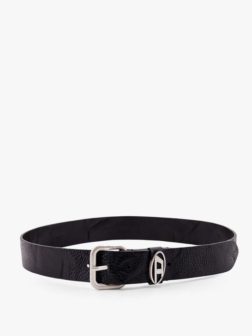 Vyöt Diesel Textured Leather Belt Diesel Musta | X10314PS681T8013