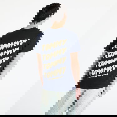 T-paita Tommy Hilfiger Tommy Jeans Regular Bubble Back T-Shirt Tummansininen | DM0DM21864 C1G, 2