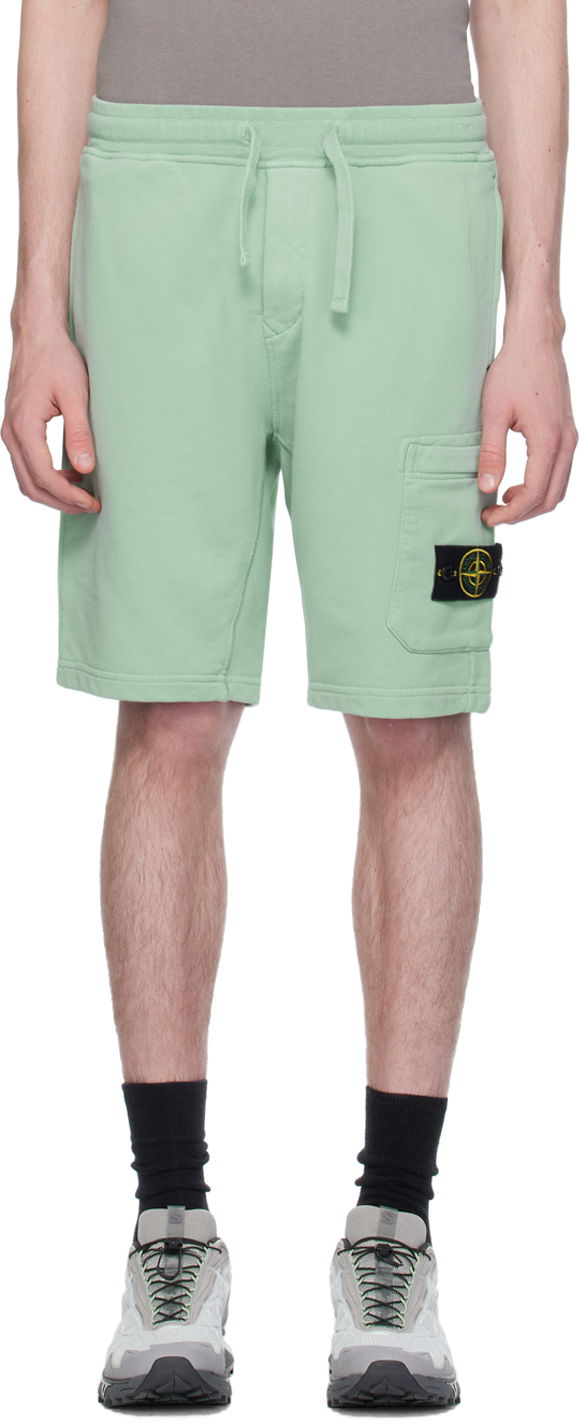Shortsit Stone Island Patch Shorts Vihreä | 801564651
