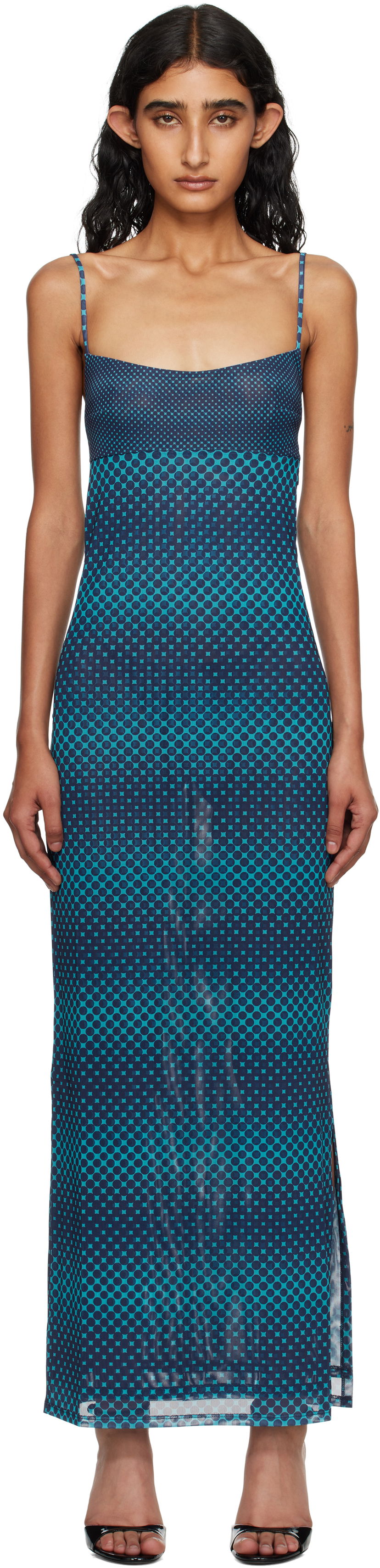 Mekko Miaou Miaou Thais Maxi Dress Sininen | 5019PM1WRP