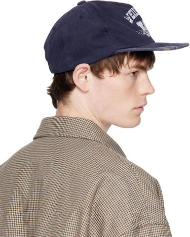 Korkki We11done We11done Distressed Collegiate Cap Tummansininen | WD-AH2-25-407-U-NV, 2