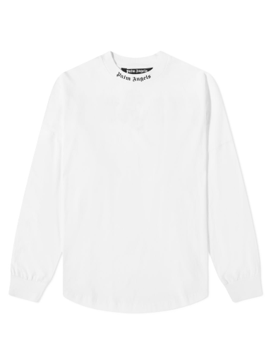 T-paita Palm Angels Long Sleeve Oversized 3D Logo Tee Valkoinen | PMAB001C99JER0030132