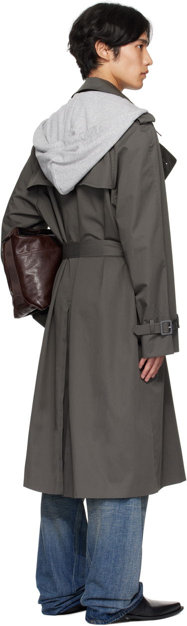 Trenssitakki Maison Margiela MM6 Maison Margiela Double-Breasted Trench Coat Harmaa | SH0AH0005 M35500, 2
