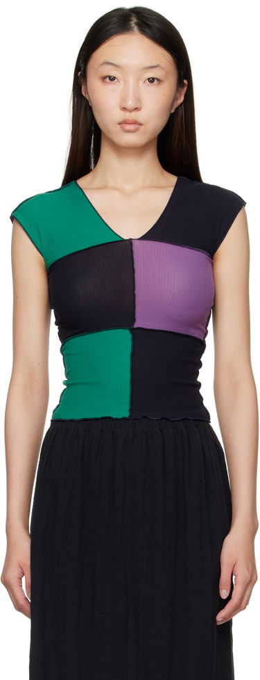 Tankkitoppi Baserange Baserange Teak Patchwork Tank Top Monivärinen | TTTT-CR-AU25, 0