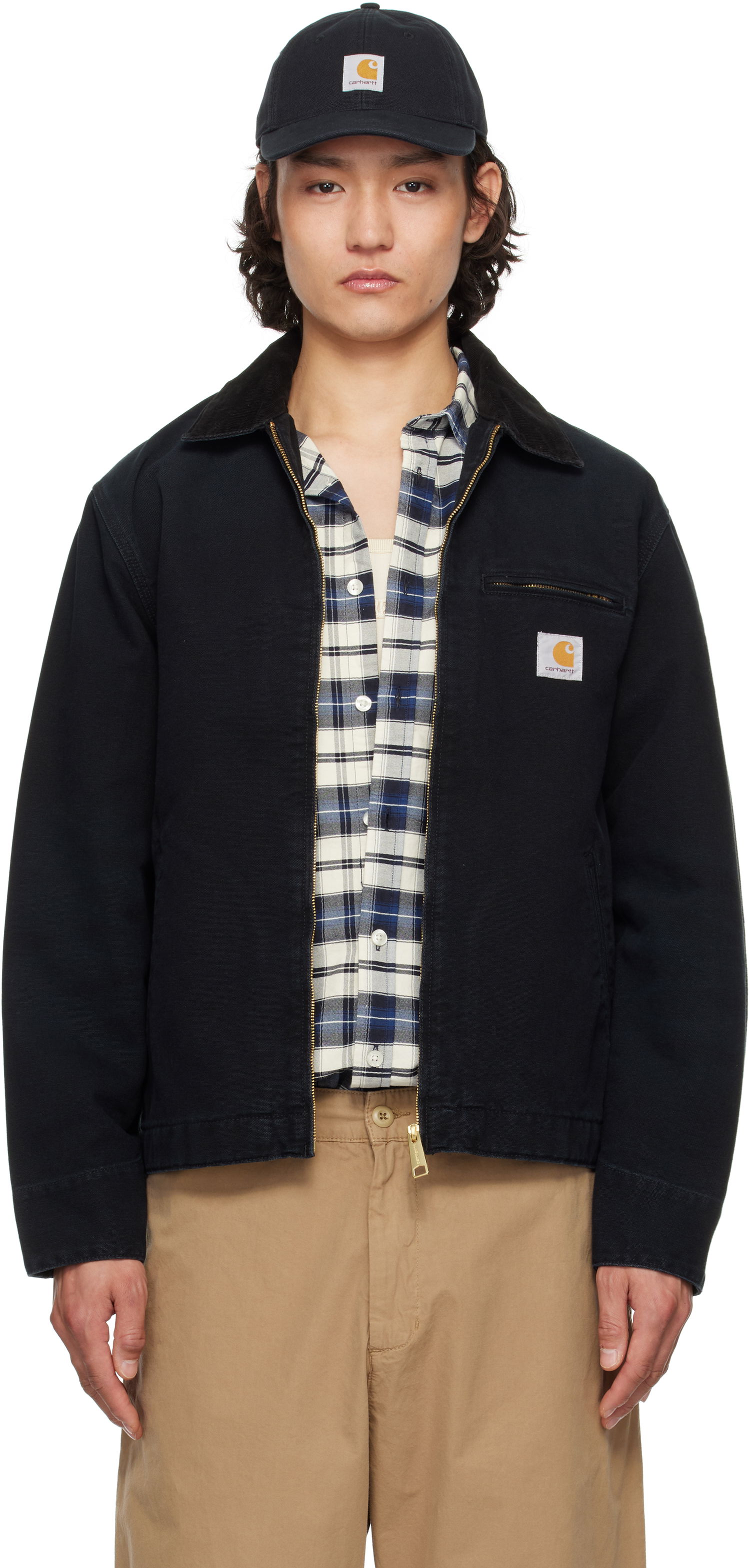 Takki Carhartt WIP Detroit Zip-Up Jacket Musta | I034819, 0