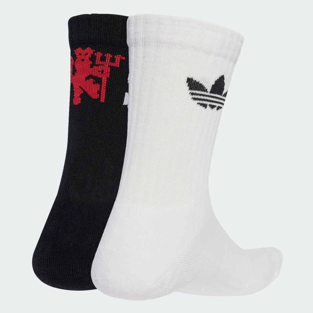 Sukat adidas Performance Manchester United Crew Socks - 2 Pairs Musta | JV5890, 0