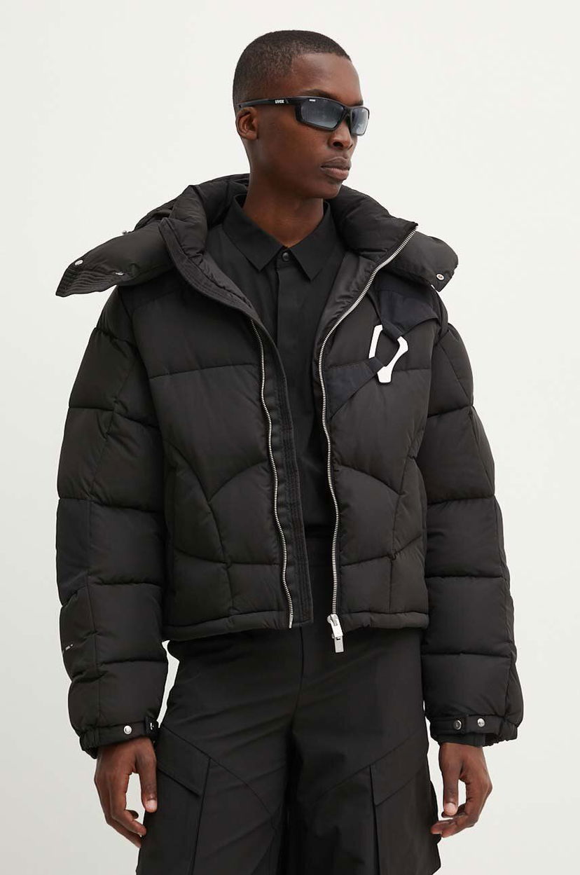 Puffer takki HELIOT EMIL Oversize Puffer Jacket Musta | HE.M.02.093