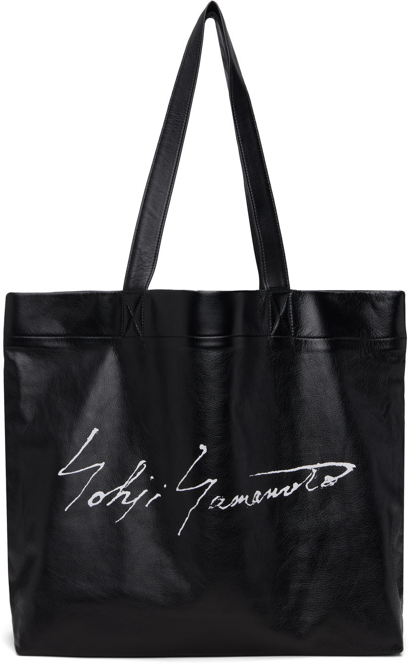 Kangaskassi Yohji Yamamoto Yohji Yamamoto Signature L Tote Musta | DM-I05-791