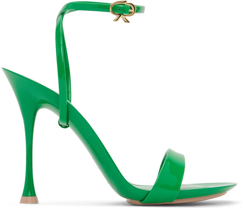 Tennarit ja kengät Gianvito Rossi Ribbon Heeled Sandals Vihreä | G32174.95LAC.VER