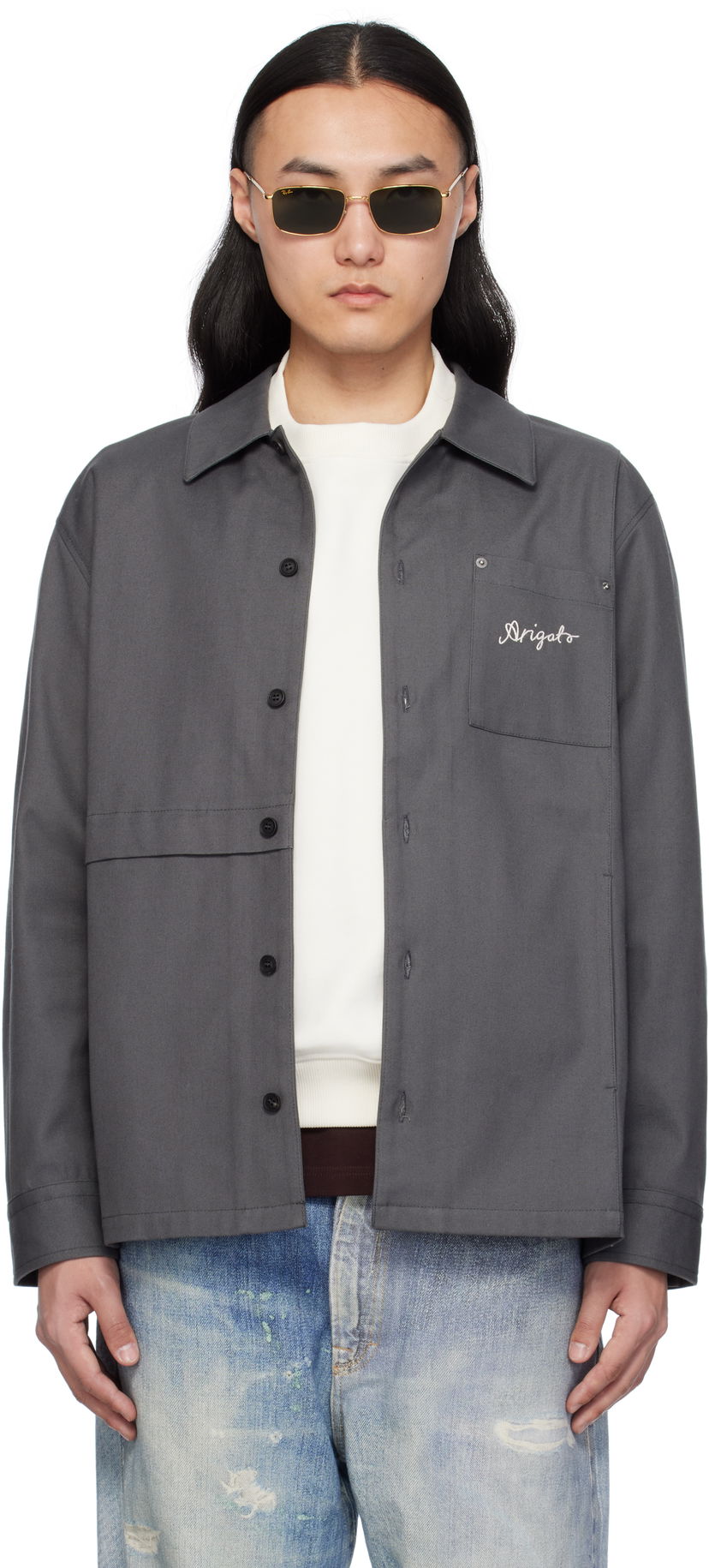 Paita AXEL ARIGATO Axel Arigato Rowe Canvas Overshirt Harmaa | A2917002