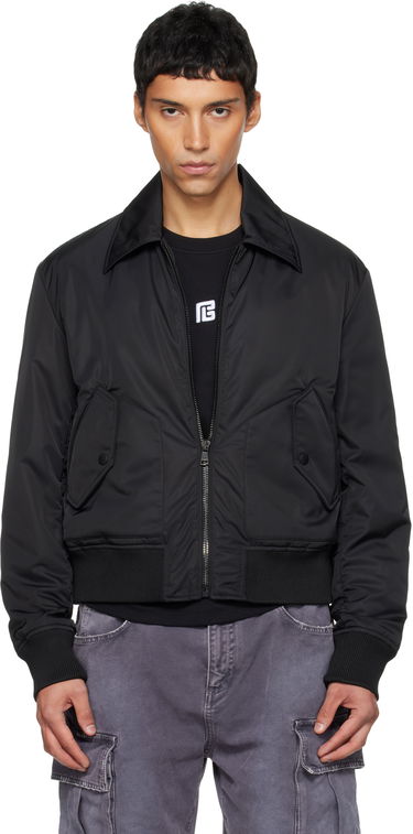 Bomber-takki Balmain Big Stamp Bomber Jacket Musta | FH1TFA50XL24, 0