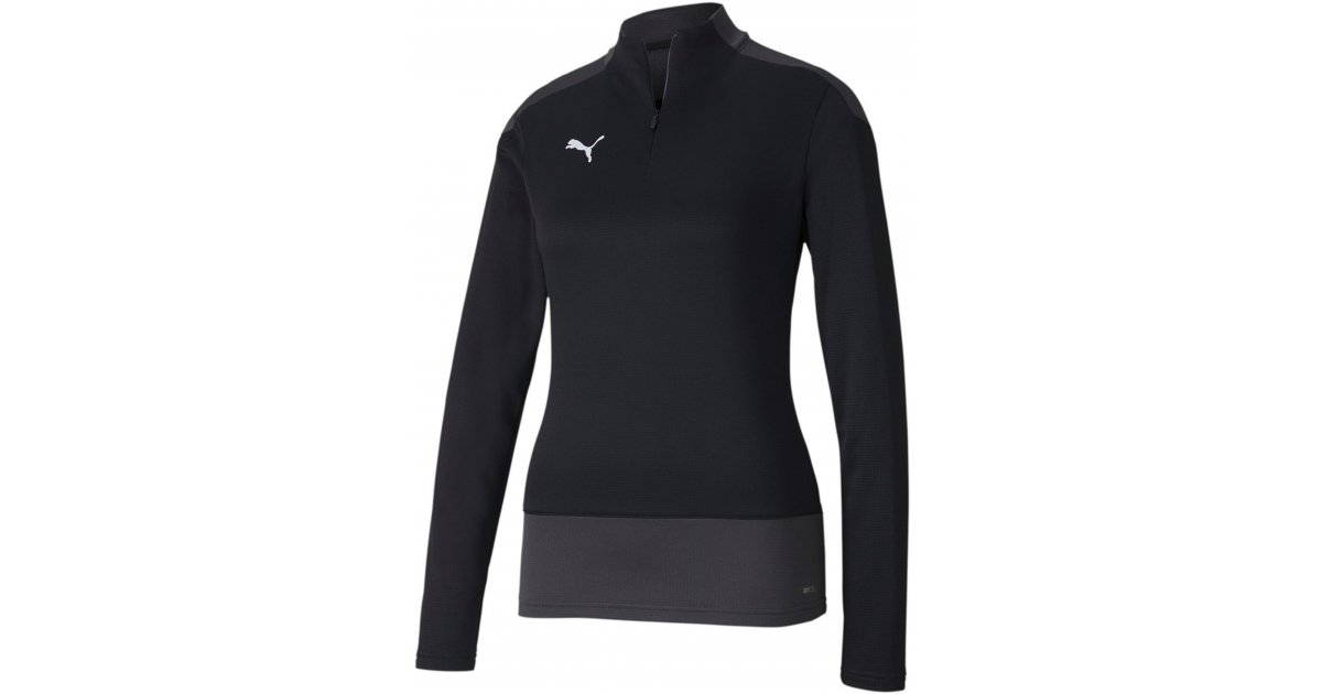 T-paita Puma teamGOAL 23 1/4 Zip Musta | 656937-003, 1