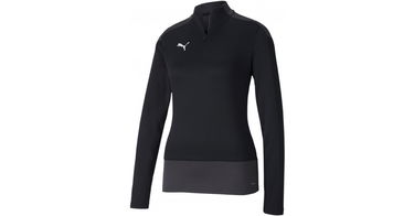 T-paita Puma teamGOAL 23 1/4 Zip Musta | 656937-003, 1