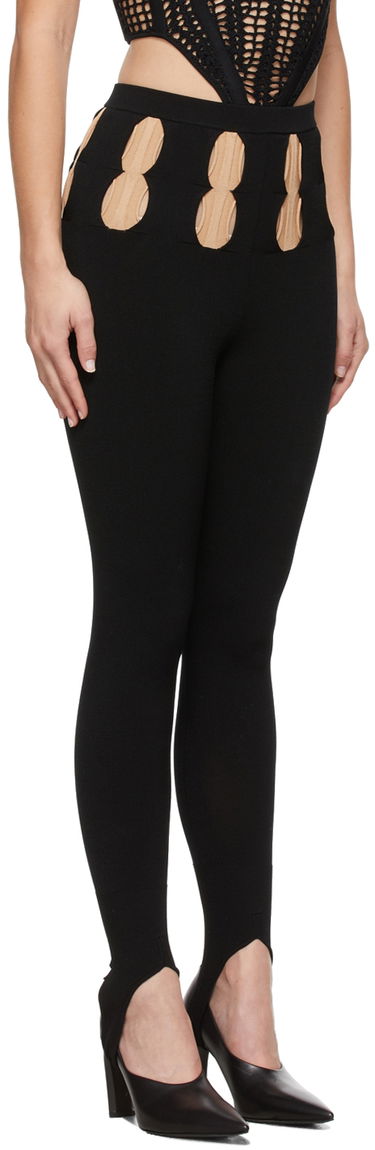 Leggingsit Dion Lee Double Stirrup Leggings Musta | C7015F21, 1