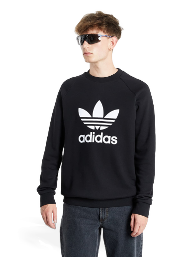 Huppari adidas Originals Trefoil Crew Musta | H06651