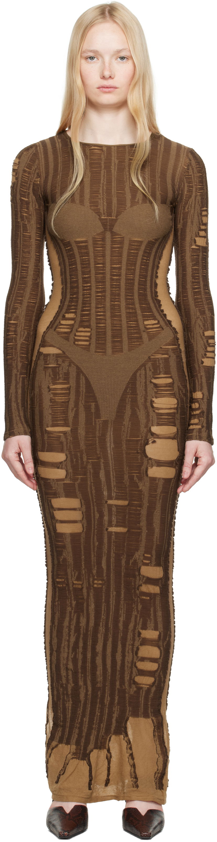 Mekko Diesel Diesel M-Calimera Maxi Dress Ruskea | A18125 0BJBI
