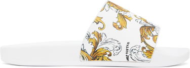 Tennarit ja kengät Versace Versace Jeans Couture Outline Barocco Pool Slides Valkoinen | E78YA3SQ4_EZS365, 0