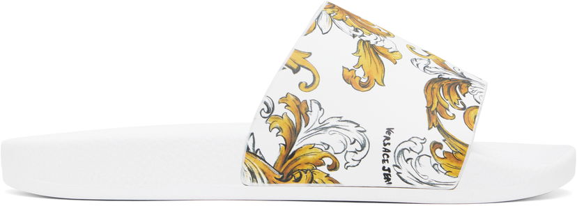 Tennarit ja kengät Versace Versace Jeans Couture Outline Barocco Pool Slides Valkoinen | E78YA3SQ4_EZS365