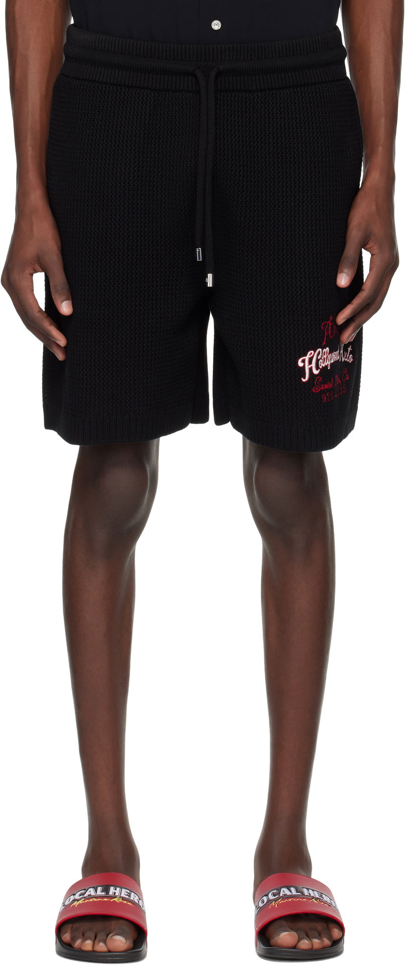 Shortsit AMIRI AMIRI 'Hollywood Auto' Mesh Shorts Musta | AMKNSH1049