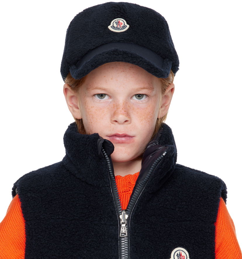 Korkki Moncler Kids' Fleece Baseball Cap Sininen | J29543B00024809BY