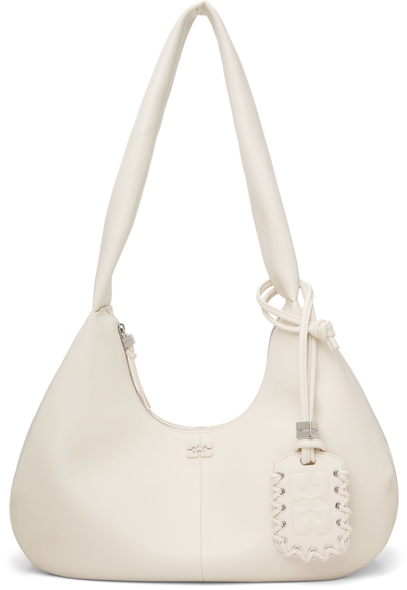 Olkalaukku GANNI GANNI Medium Hobo Bag Valkoinen | A6838