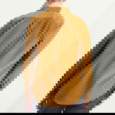 Paita Portuguese Flannel Lobo Button Down Corduroy Shirt, Size Small Ruskea | AW25051-PIR, 3