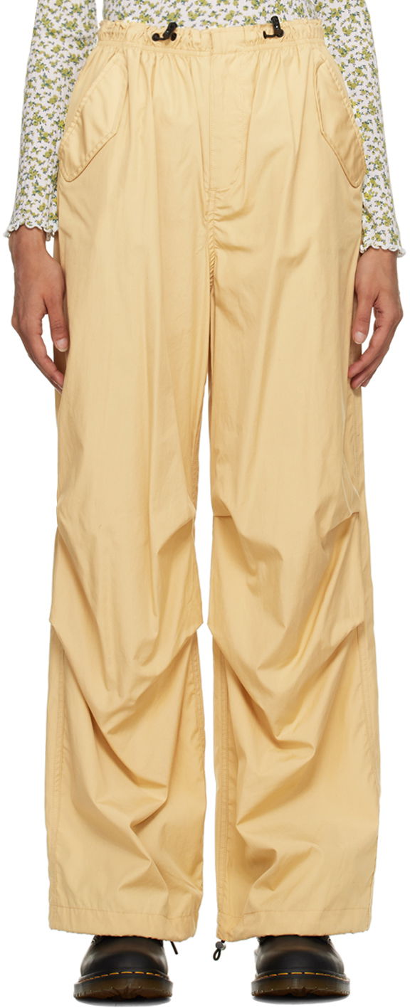 Housut rag & bone Becky Wide Leg Trousers Keltainen | WAW22H70144614