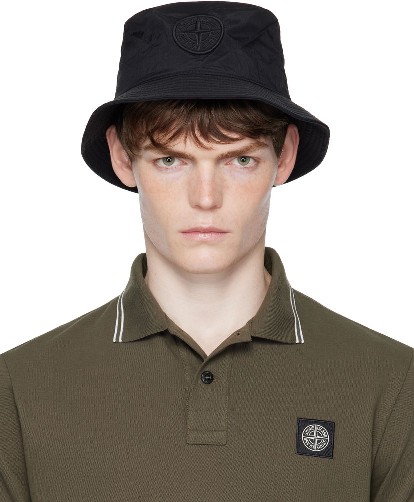 Hattu Stone Island Nylon Metal ECONYL Bucket Hat Vihreä | K2S15 9100012 S0076